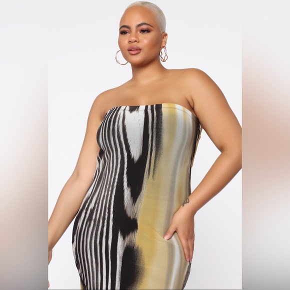 First Instinct Maxi Dress - Yellow/Combo - Picture 3 of 3